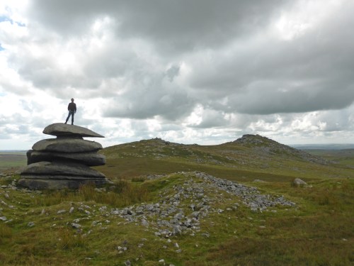 Looking onto the summit of Rough Tor, Bodmin Moor